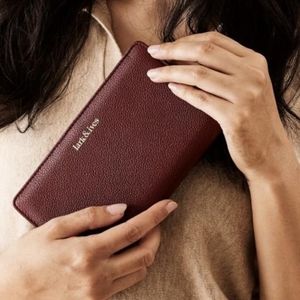 Lark & Ives continental wallet vegan leather